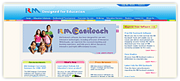 RM Education Home Page, design, markup and flash videos.