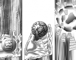 Exploding Scrips - Illustration for Economic Times - 1994
