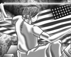 Weaver Oppression - Illustration for Economic Times - 1995