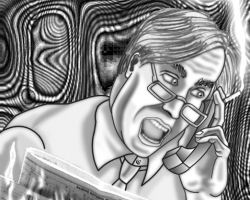 Stock Market on fire - Illustration for Economic Times - 1995