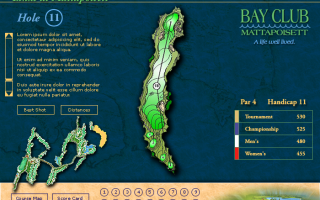 Bay Club Mattapoisset, design and golf course flash.